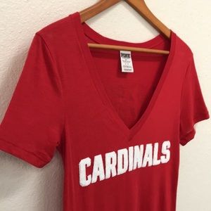 PINK Victoria’s Secret Cardinals Baseball Tee with Sequins